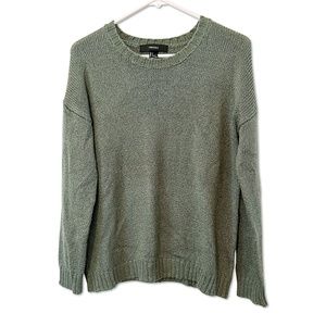 Forever 21 Green Sweater | Cozy Fall Sweater
